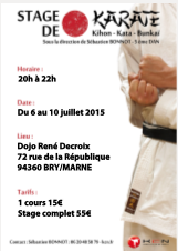 affiche stage juillet 2015